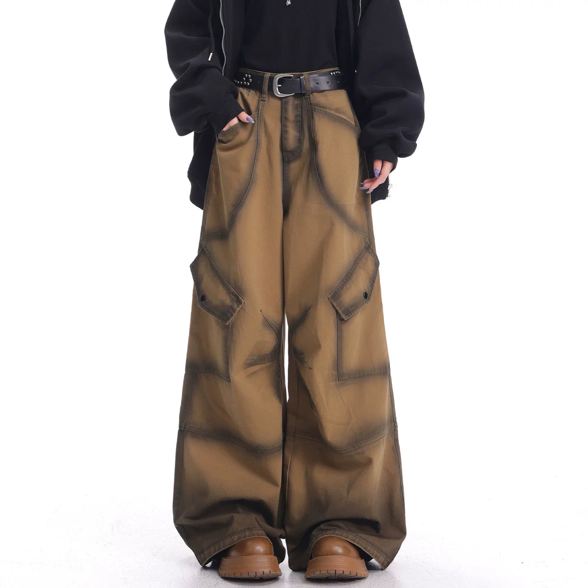 ワイドカーゴパンツ ロング丈