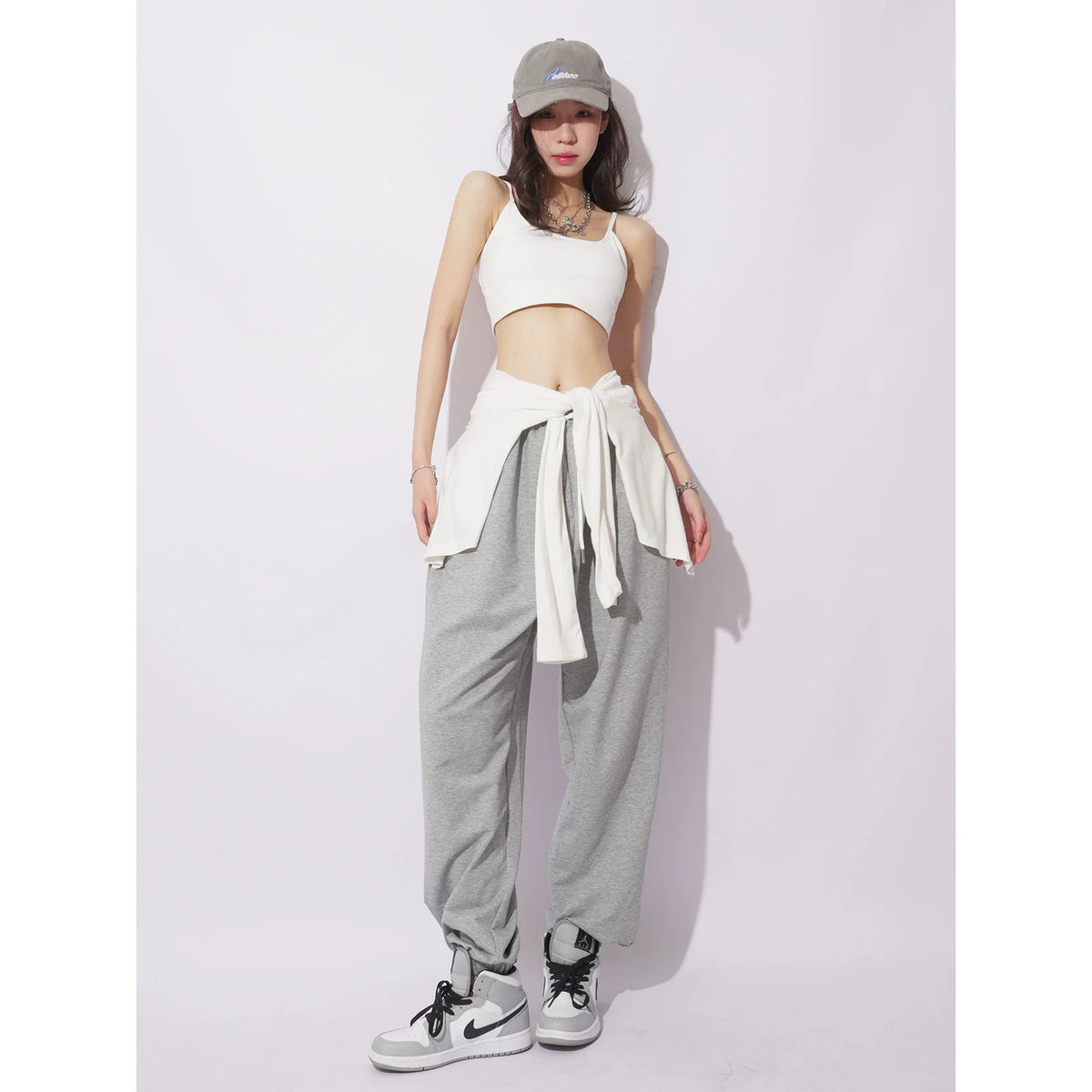 無地ストレッチカーディガン