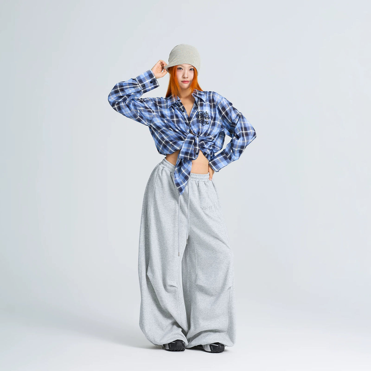 綿100%チェック柄シャツジャケット