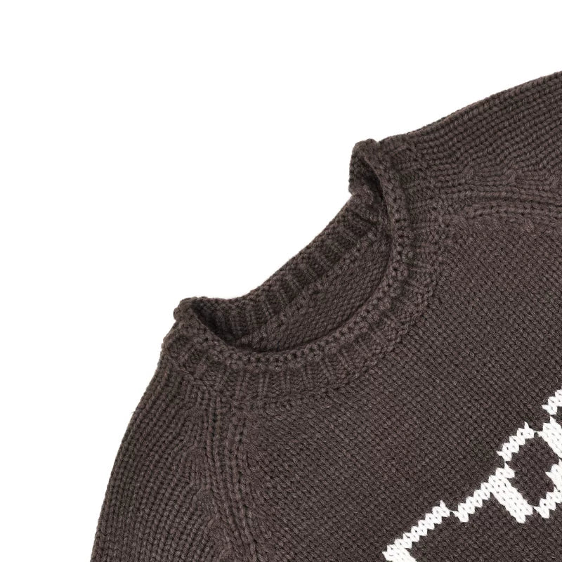 猫モチーフショート丈ニットTシャツ