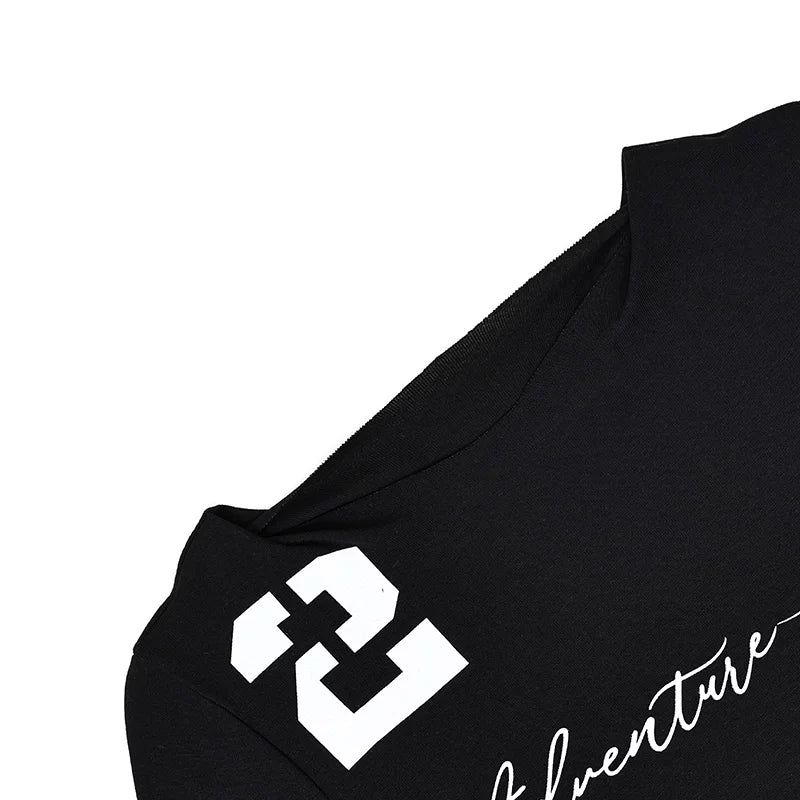 プリントオフショルダー長袖Tシャツ