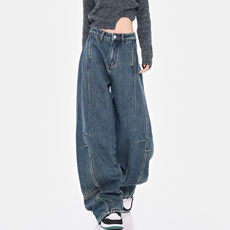 ロングカーブデニムパンツ