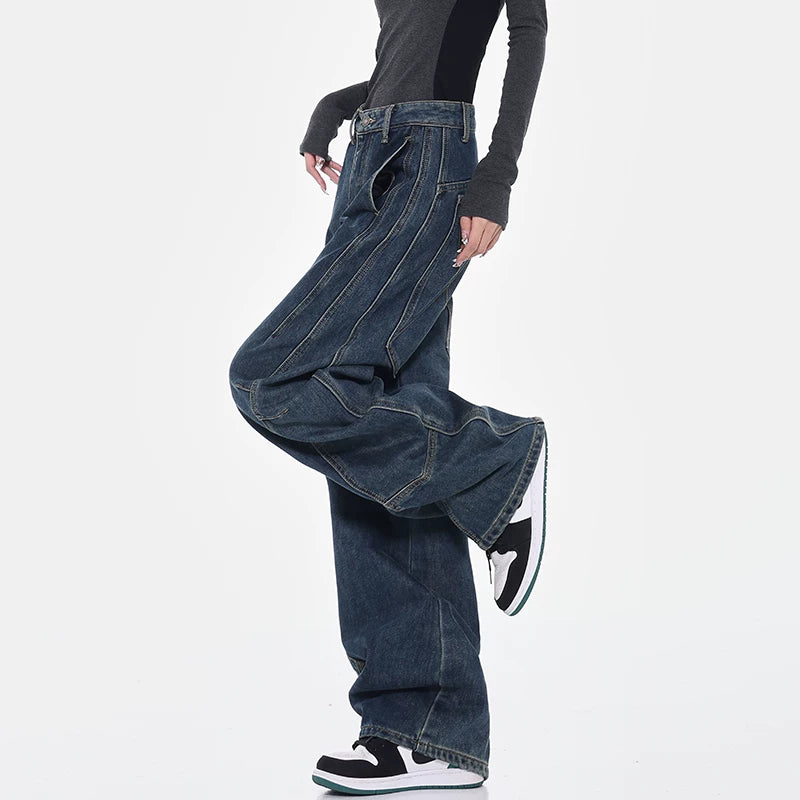 カーブシルエット バナナデニムパンツ