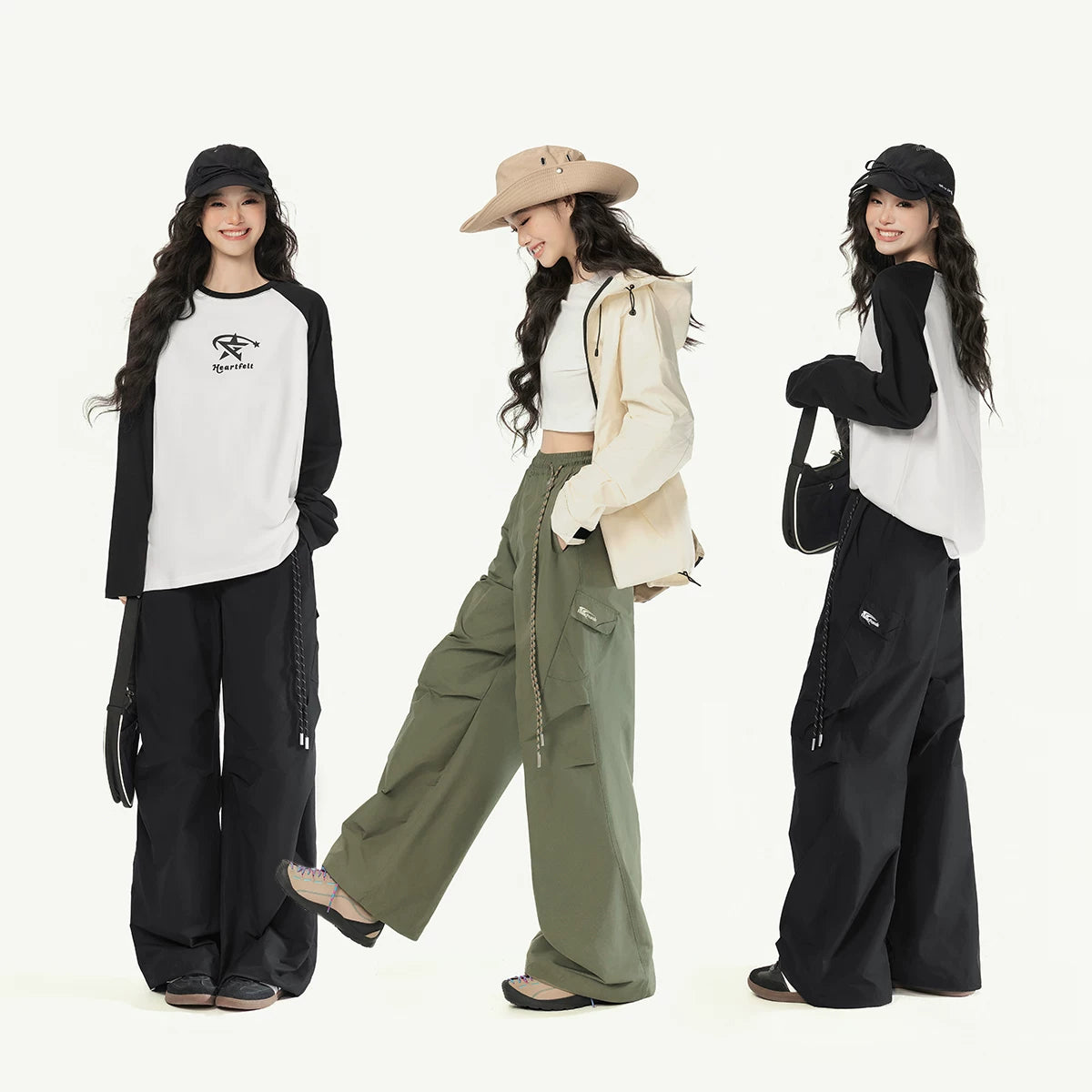 ワイドストレートカーゴパンツ