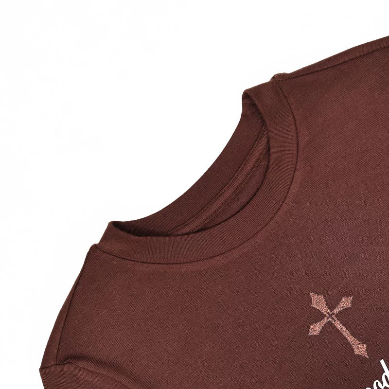 ロゴプリントクルーネック長袖Tシャツ