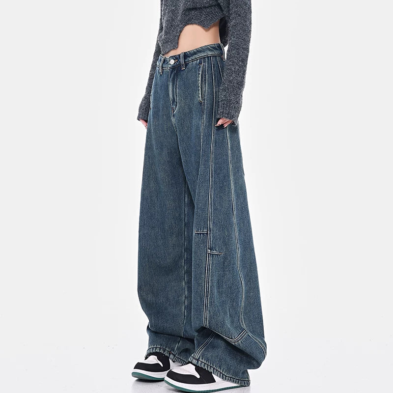 ロングカーブデニムパンツ