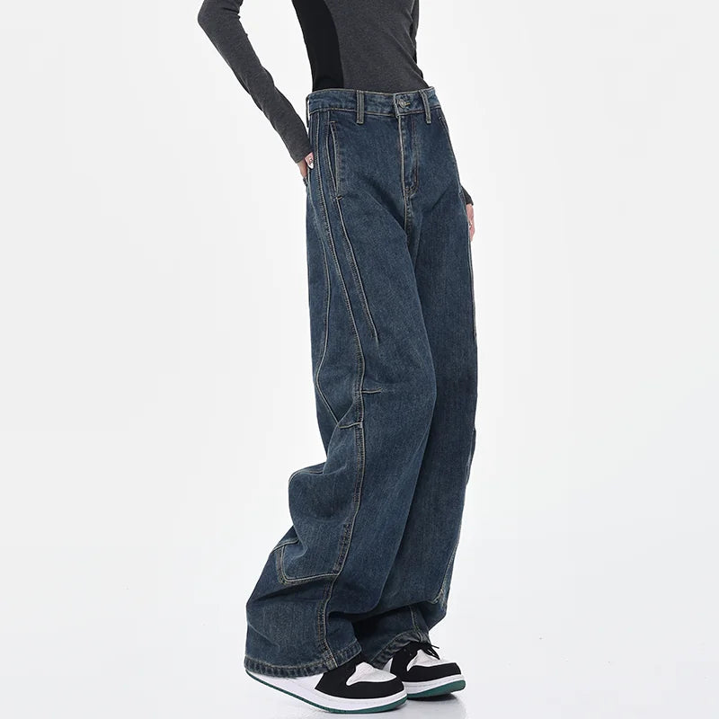 カーブシルエット バナナデニムパンツ