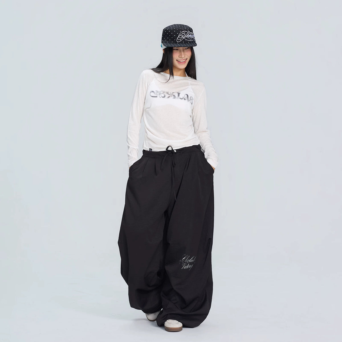 シンプル 速乾 ジャージパンツ ストリート
