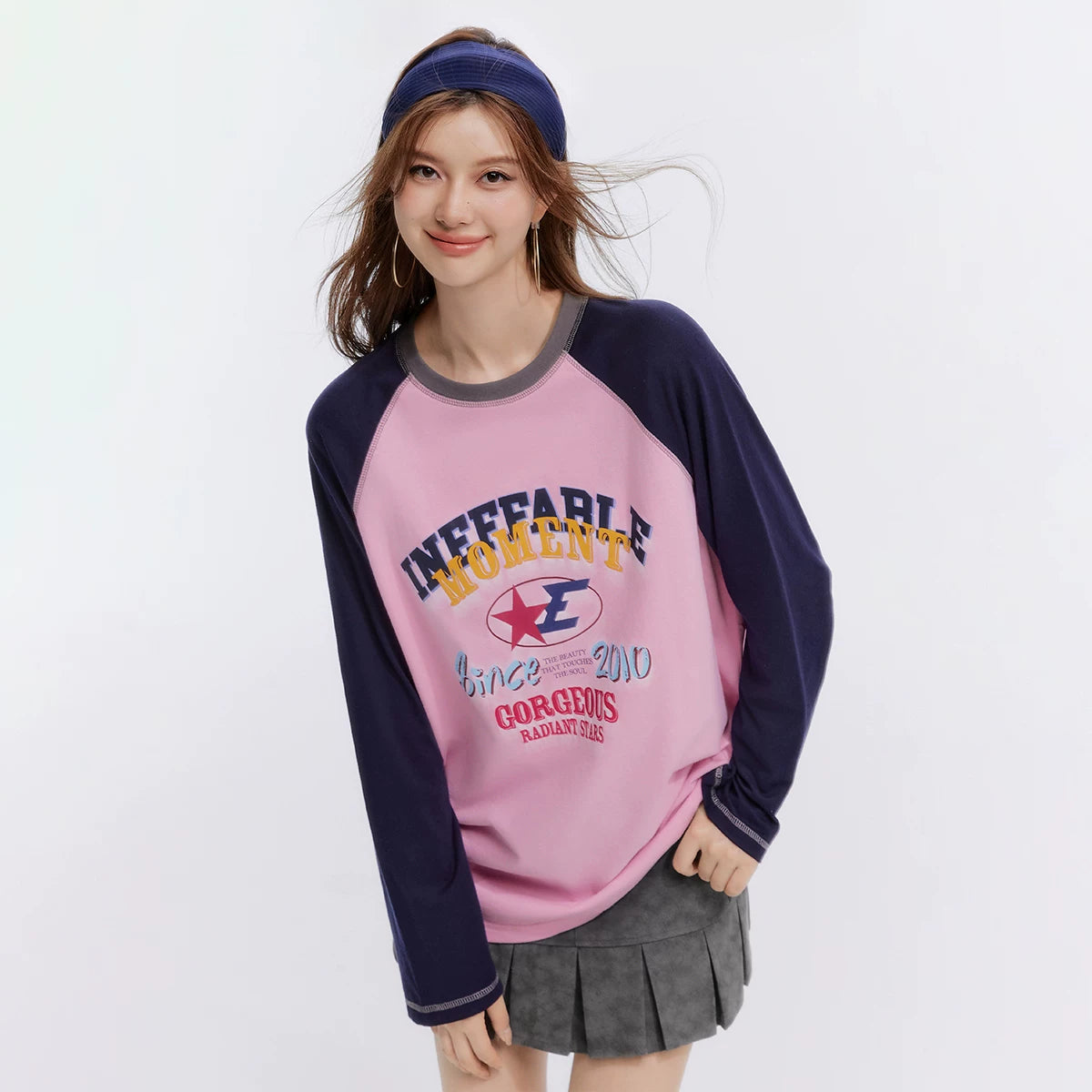 コットンラグラン長袖Tシャツ