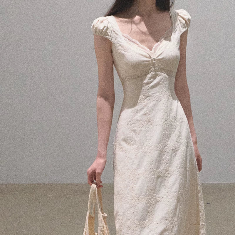 ボヘミアンパフスリーブワンピース