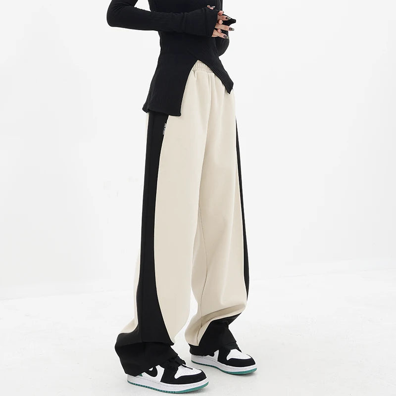 ハイウエストストレートワイドスウェットパンツ