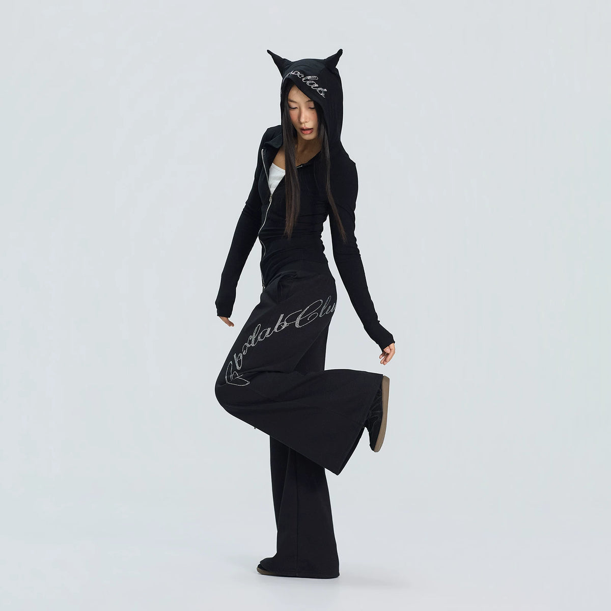 小悪魔デザイン 長袖×ロングパンツ セットアップ