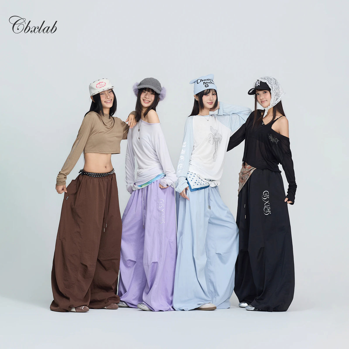 3D立体シルバー箔プリントバナナパンツ