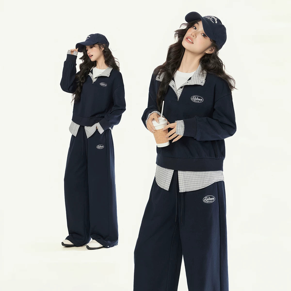スウェットジャケット＆ストレートパンツ セットアップ