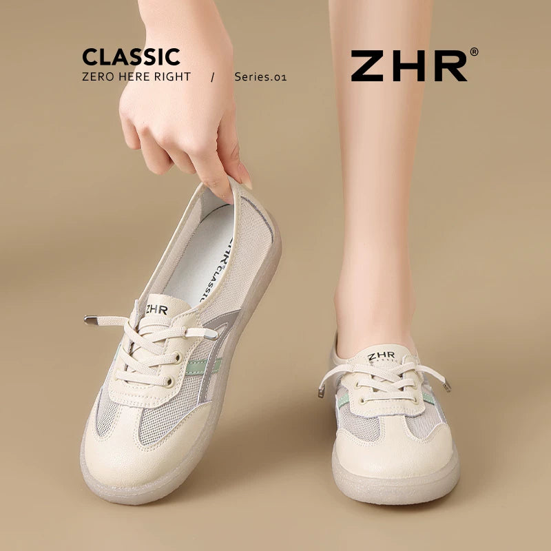 メッシュ白スニーカー