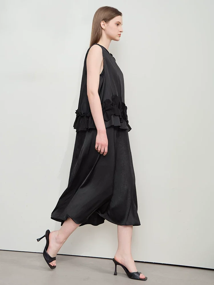 Amii 立体フラワー キャミワンピース 2点セット