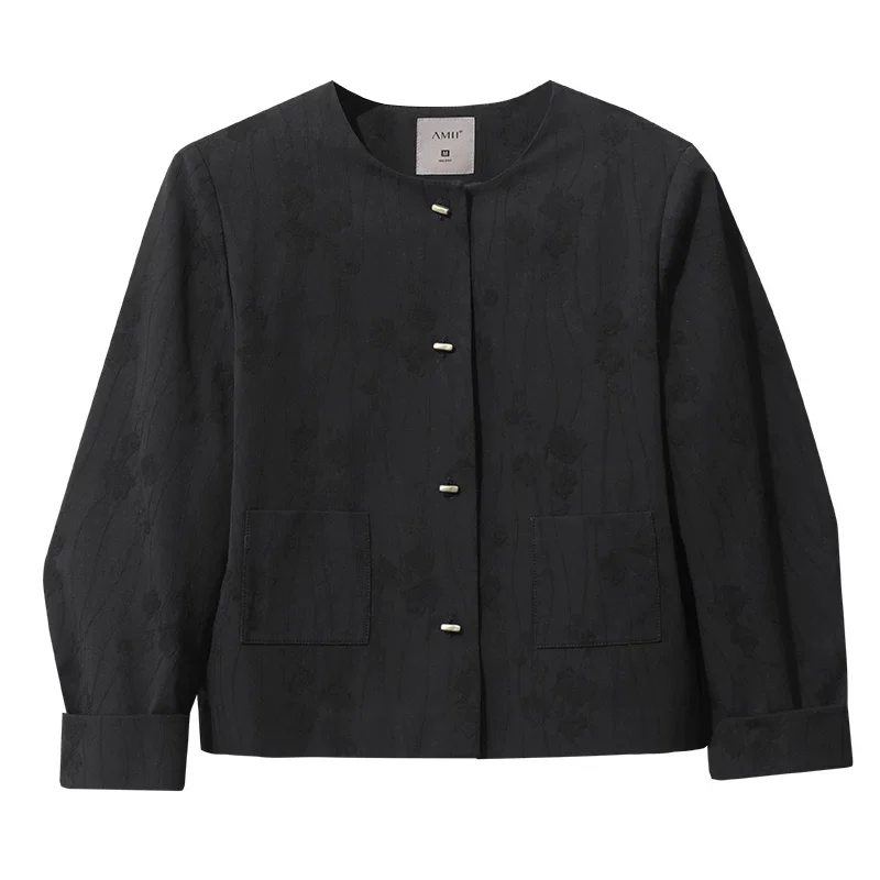 Amii ジャカード ジャケット ショートパンツ セット