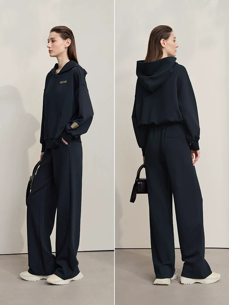 Amii エアレイヤー スウェット ワイドパンツ セット