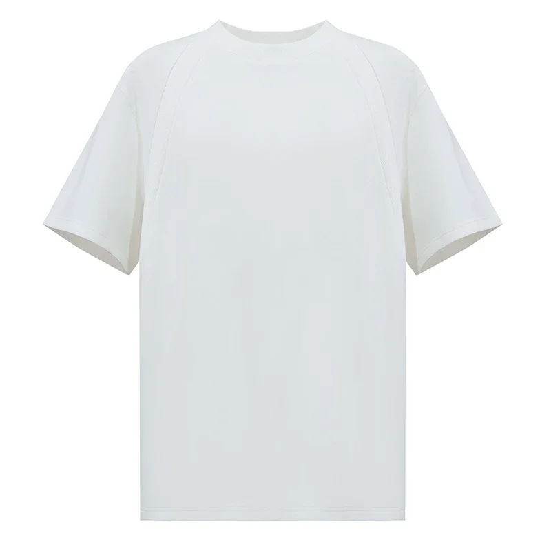 Amii リブ切替 エアレイヤー 半袖Tシャツ