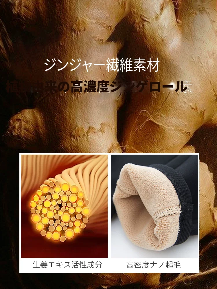 Amii ジンジャー裏起毛 クロップドレギンス