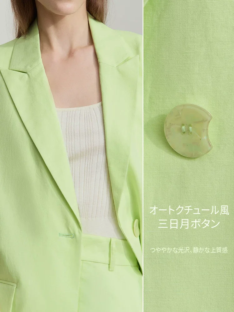 Amii 綿麻 ベスト＆ショートパンツ セット