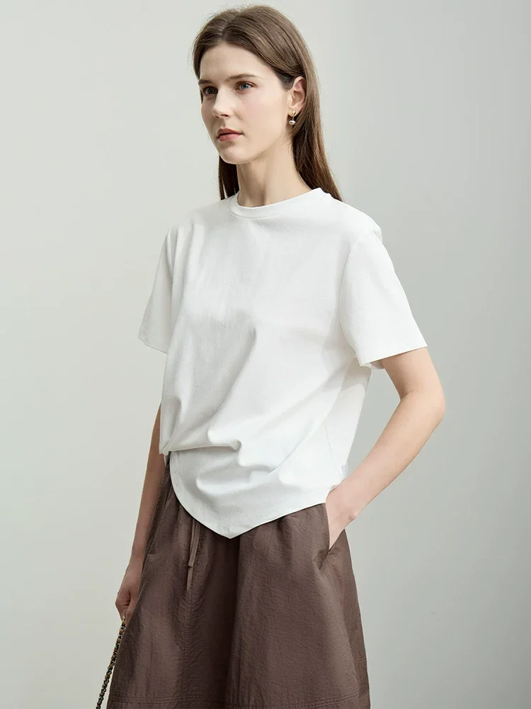Amii コットン混 Tシャツ＆スカート セット