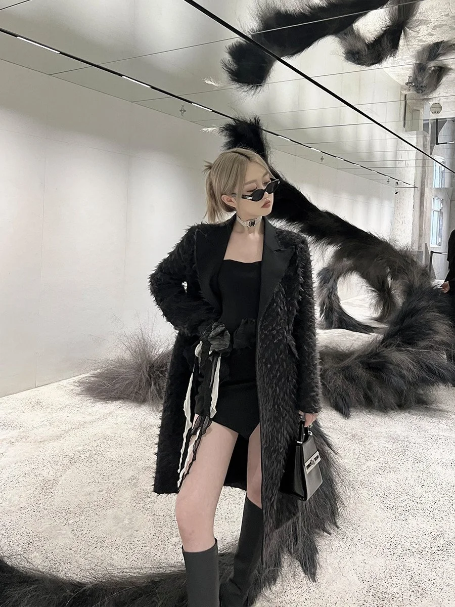BB BLUE プリーツ加工 チュール縁 ベアトップ｜商品写真