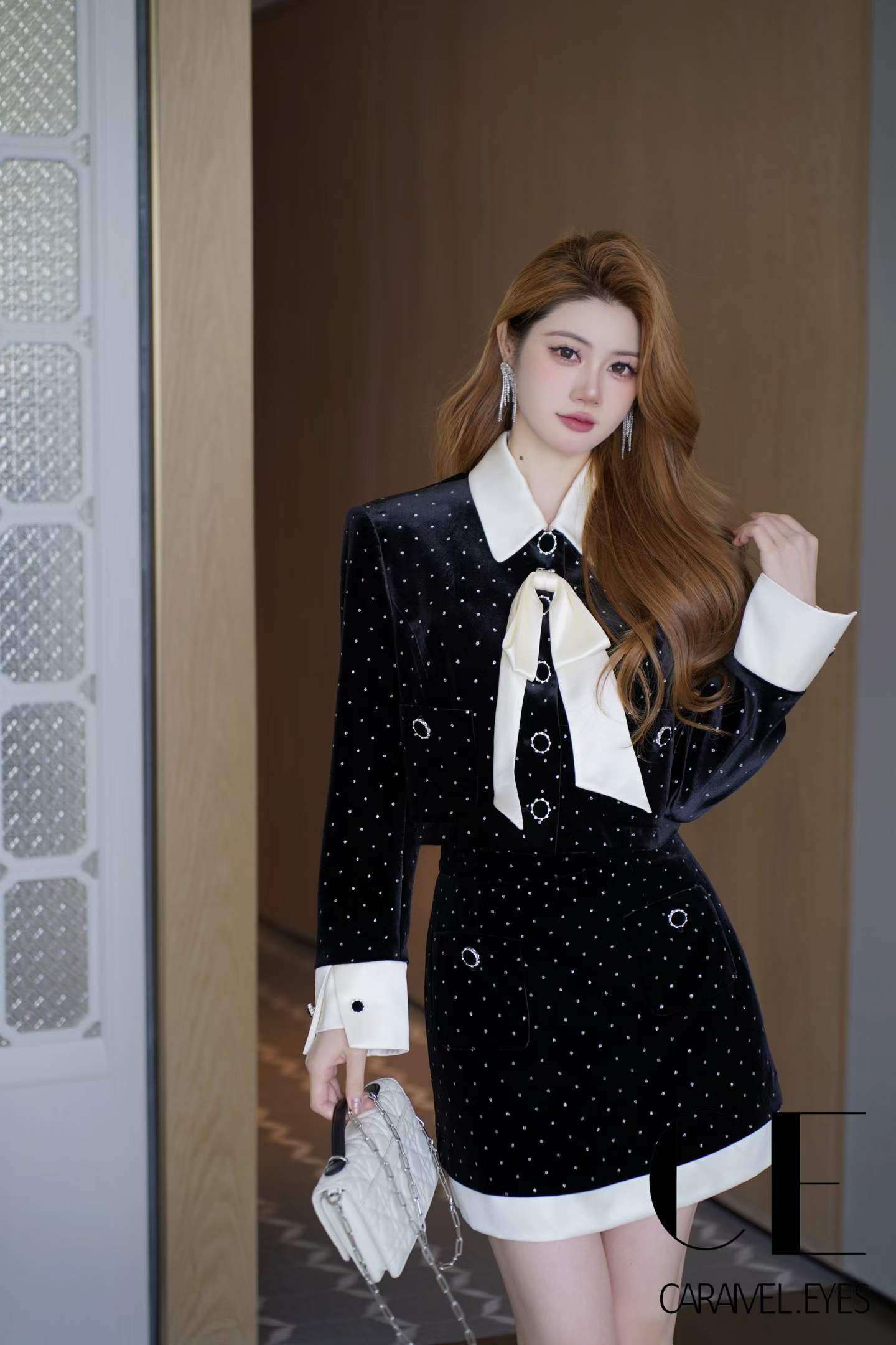 ベルベットリボン ジャケット／スカート（各単品）｜CARAMEL.EYES