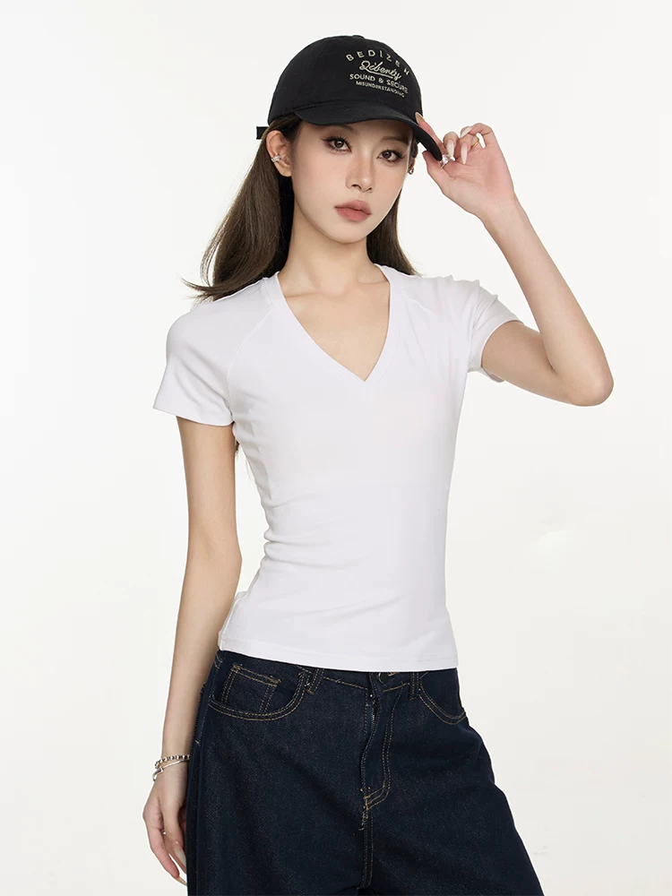 Vネック ラグランTシャツ 商品写真