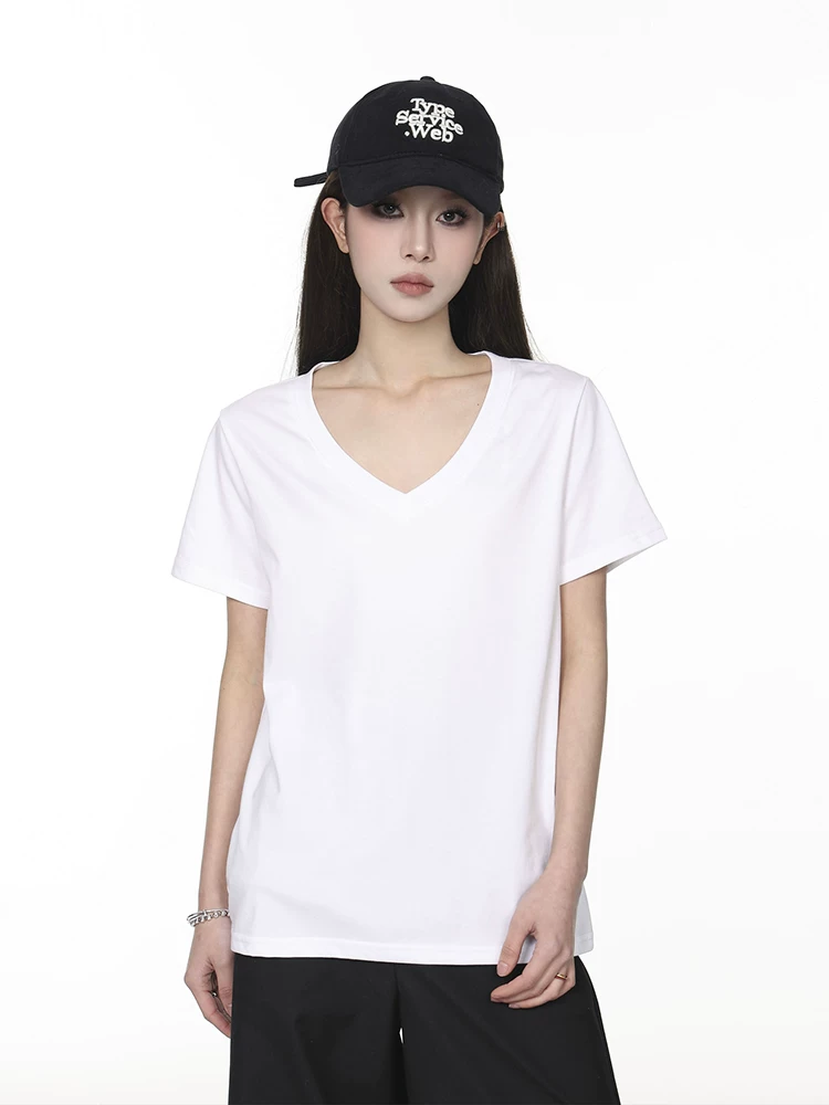 Vネック 半袖Tシャツ 商品写真