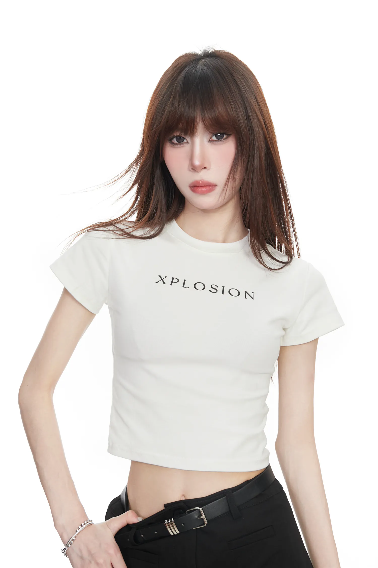 プリント ショート丈Tシャツ 商品写真