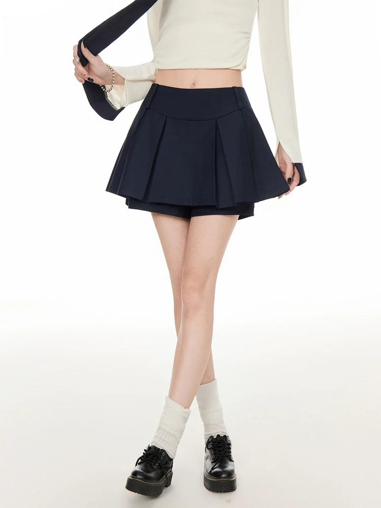 ハイウエスト プリーツミニスカート 商品写真