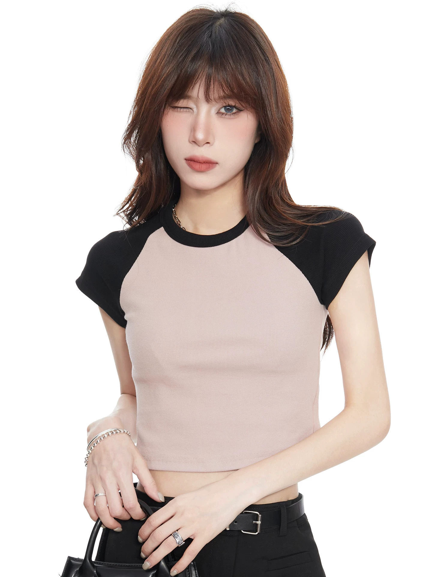 クルーネック ラグランTシャツ 商品写真