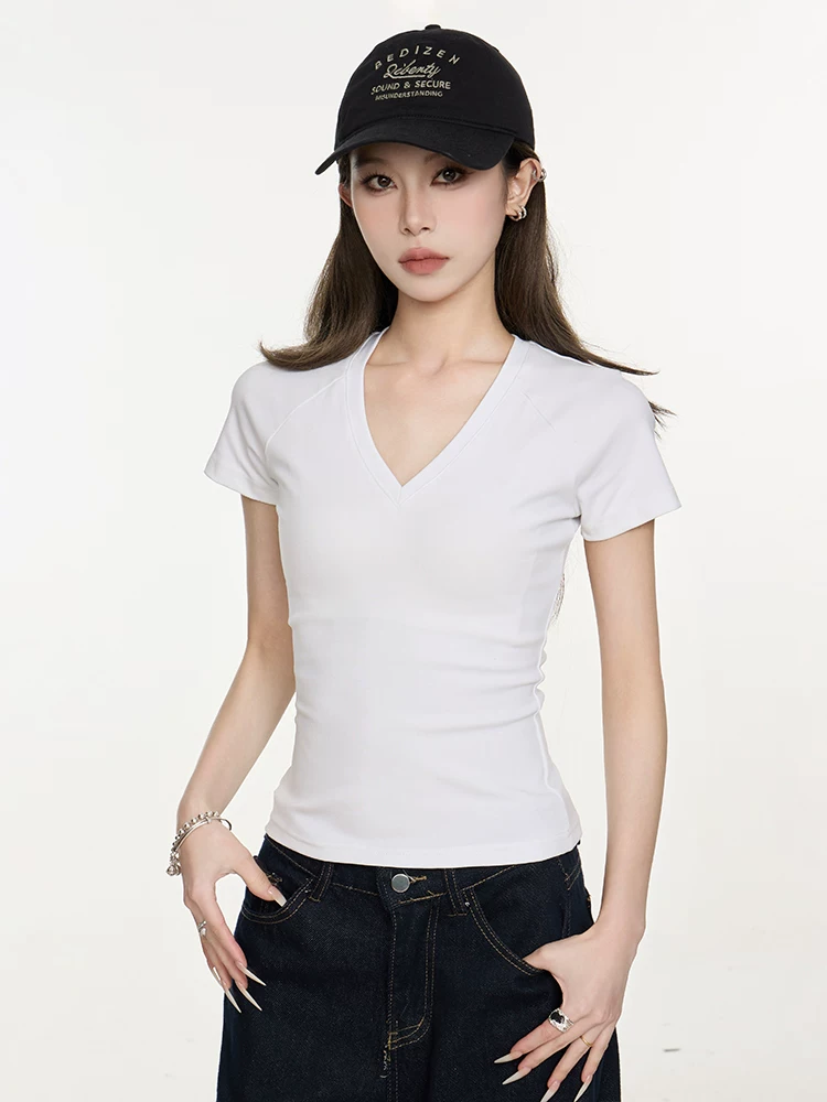 Vネック ラグランTシャツ 商品写真