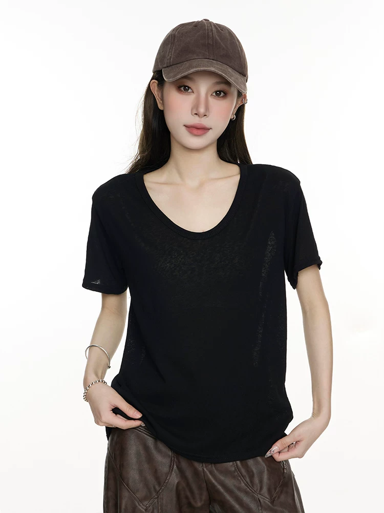 Vネック 半袖Tシャツ 商品写真
