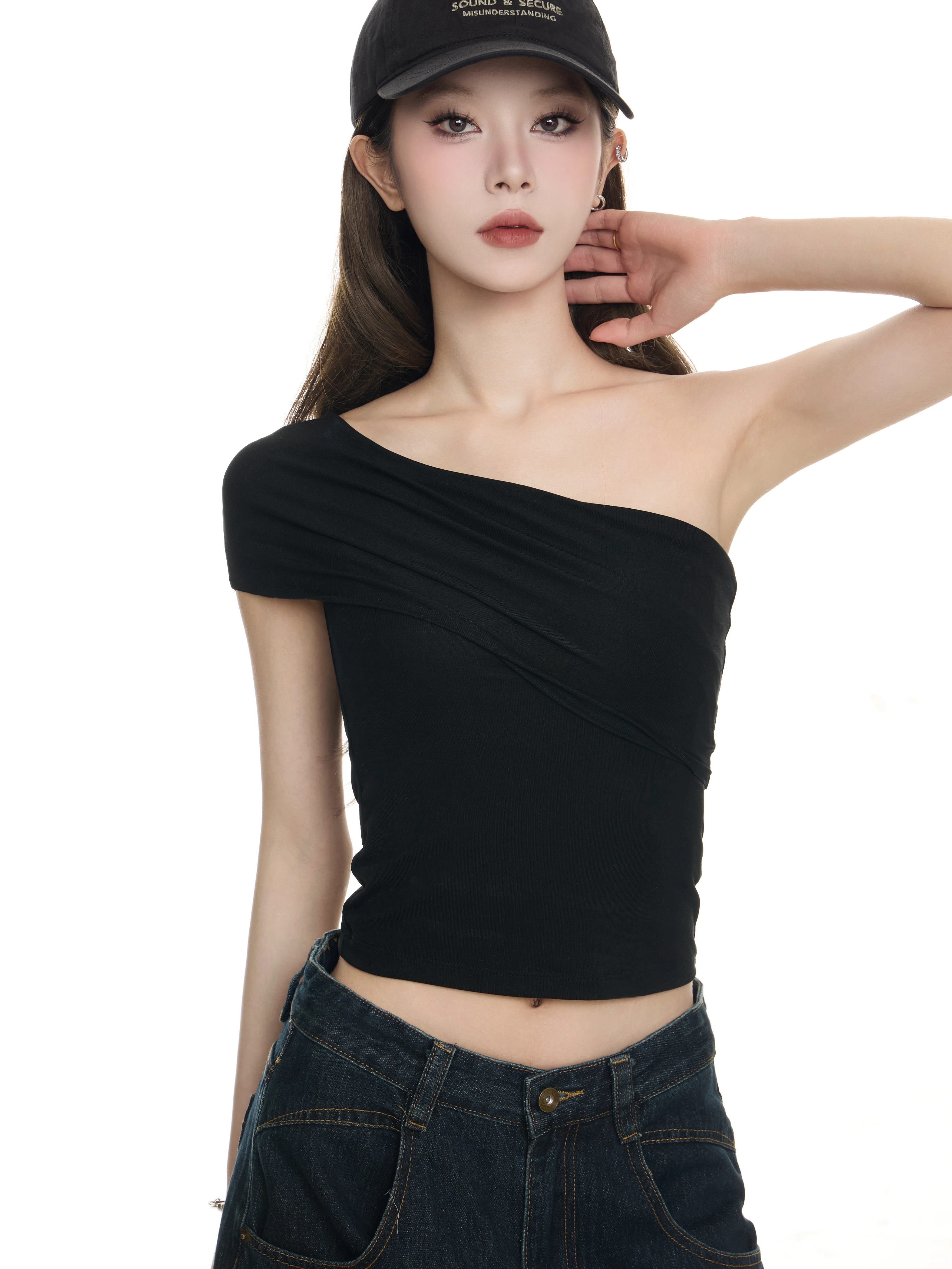 オフショルダー 半袖Tシャツ 商品写真