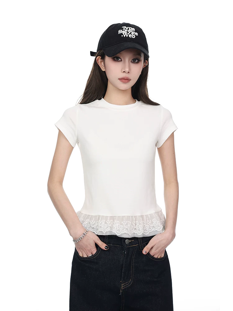 レース 半袖Tシャツ 商品写真