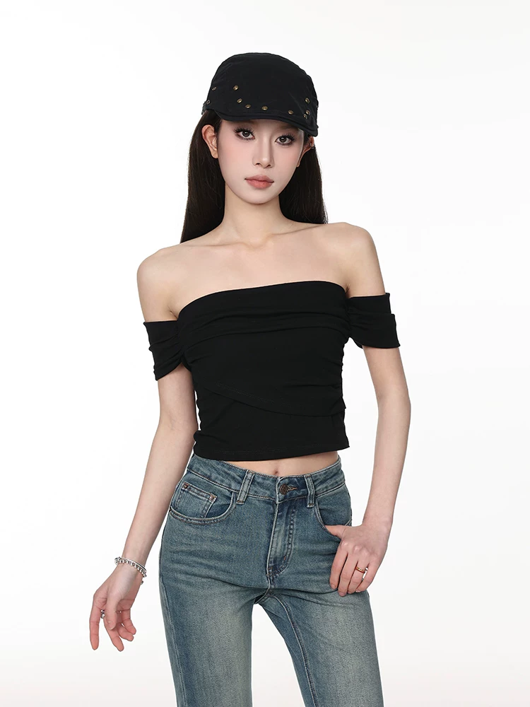 ギャザー オフショルダートップス 商品写真