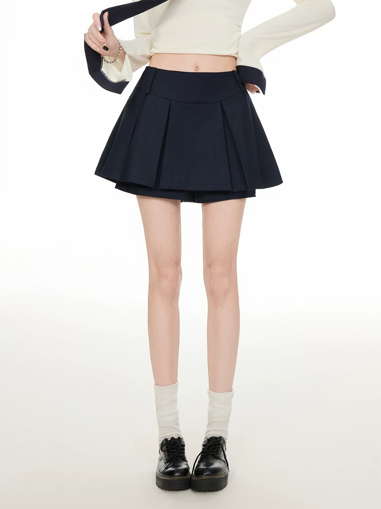 ハイウエスト プリーツミニスカート 商品写真