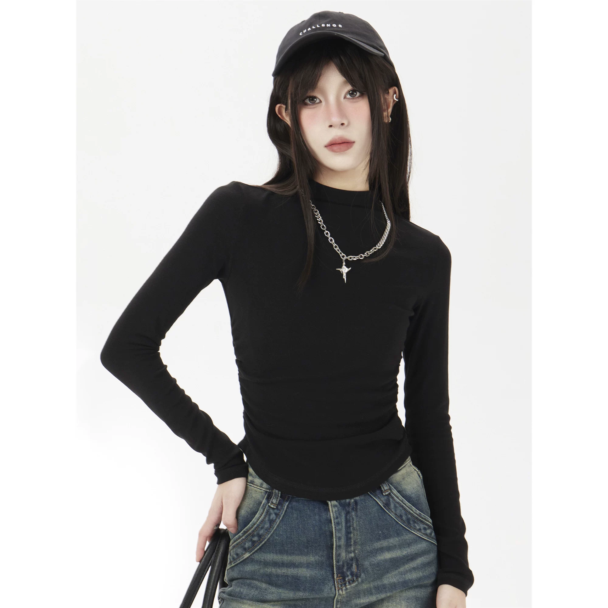 タートルネック 長袖Tシャツ 商品写真