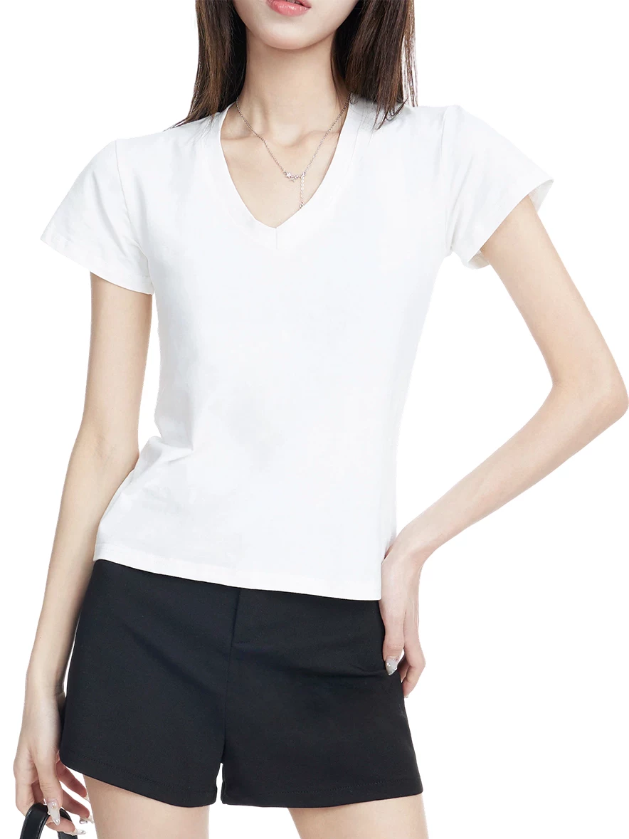 Vネック Tシャツ 商品写真
