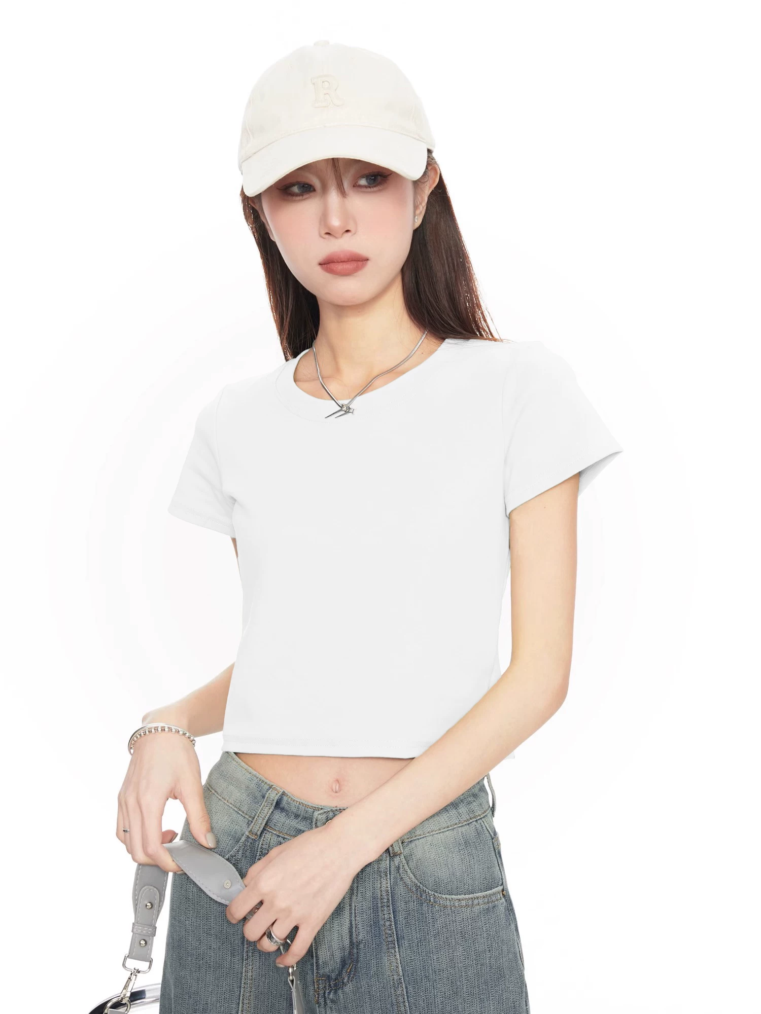 ショート丈 半袖Tシャツ 商品説明・サイズ資料