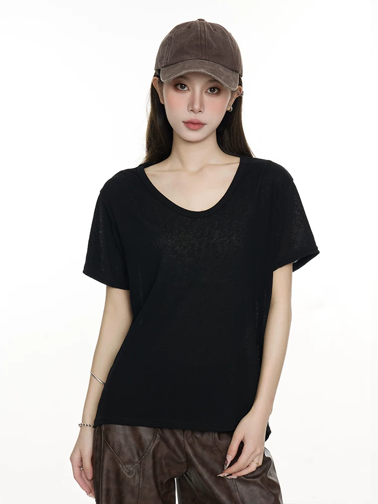Vネック 半袖Tシャツ 商品写真