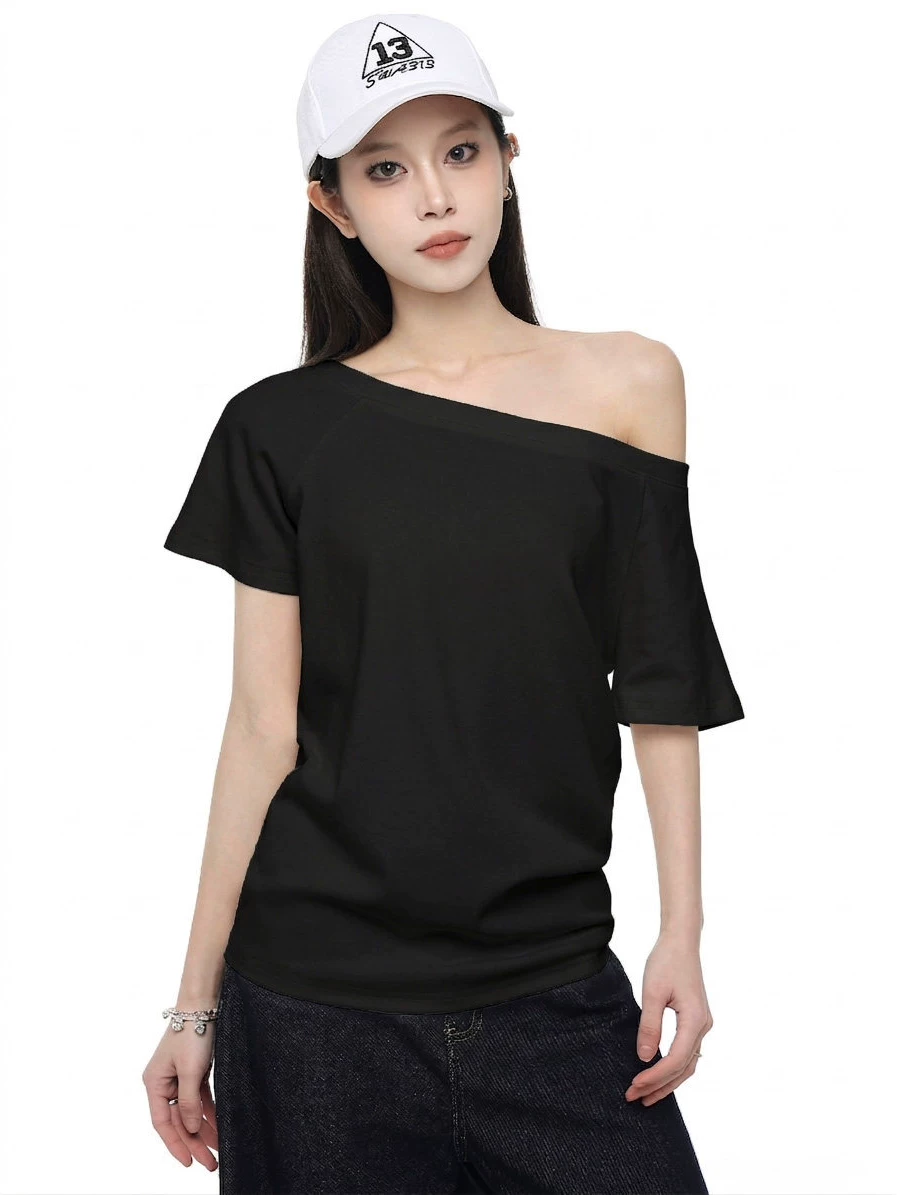 オフショルダー 半袖Tシャツ 商品写真
