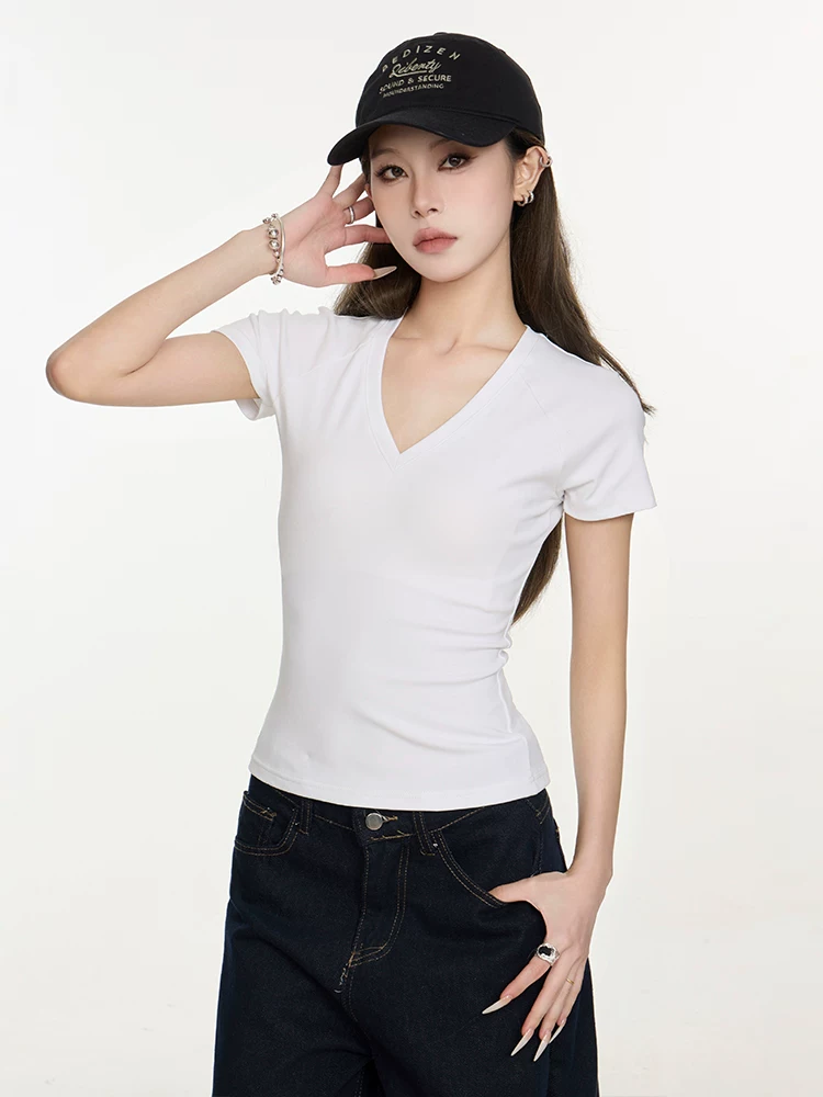 Vネック ラグランTシャツ 商品写真