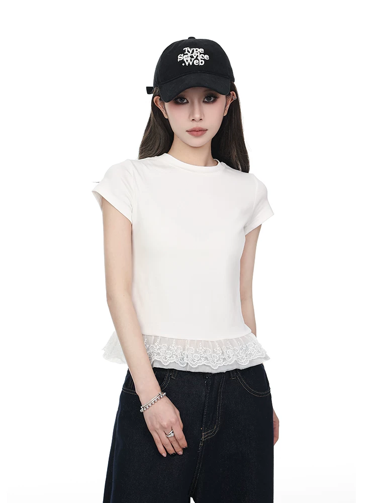レース 半袖Tシャツ 商品写真