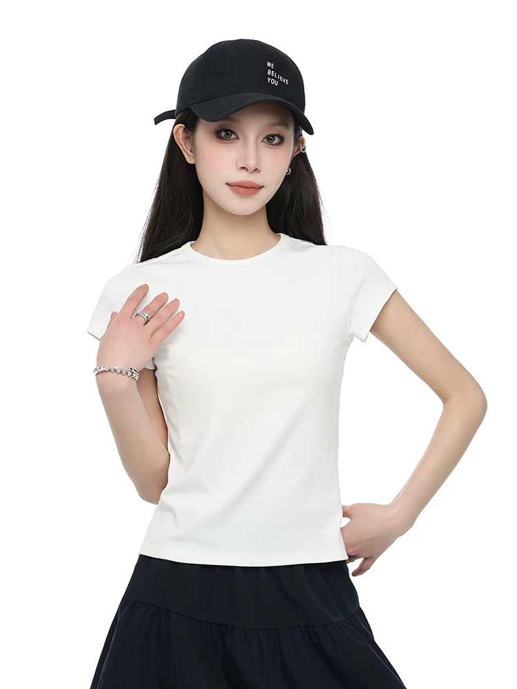 クルーネック ショート丈Tシャツ 商品写真