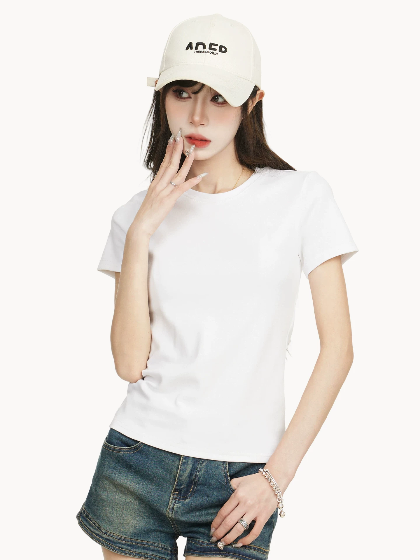 クルーネック 半袖Tシャツ 商品写真