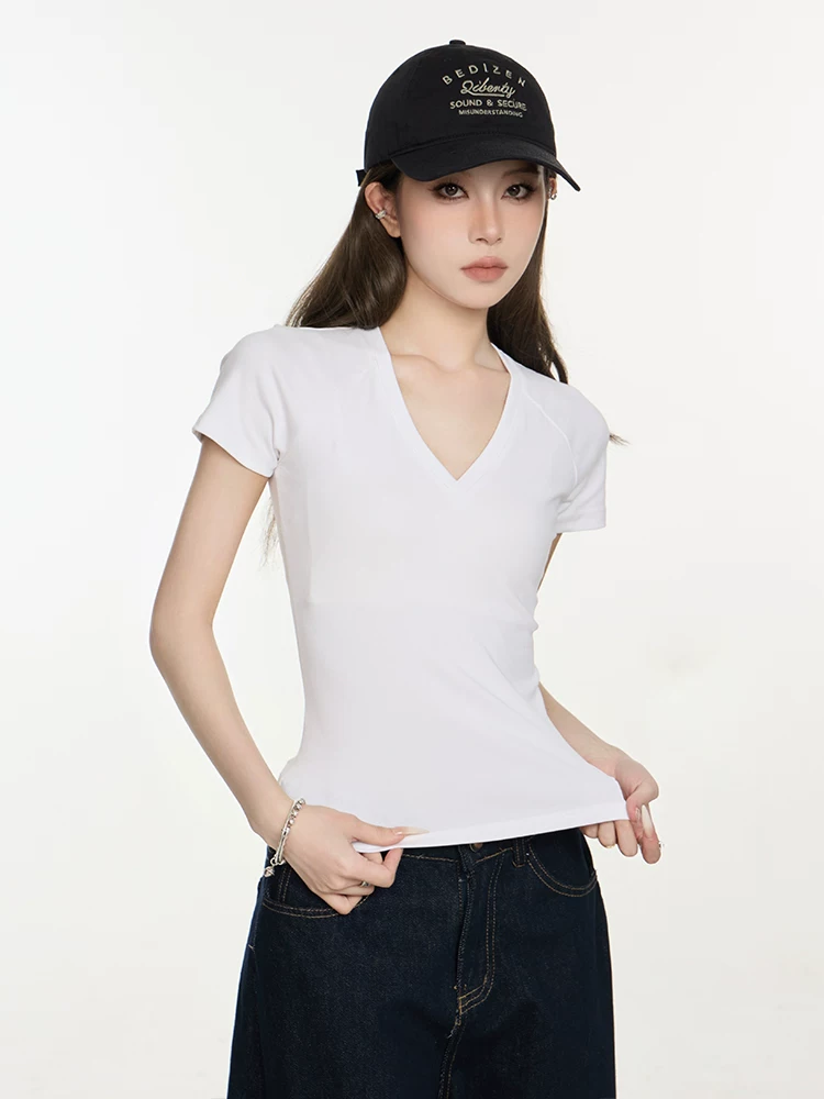 Vネック ラグランTシャツ 商品写真