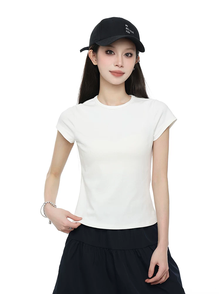 クルーネック ショート丈Tシャツ 商品写真